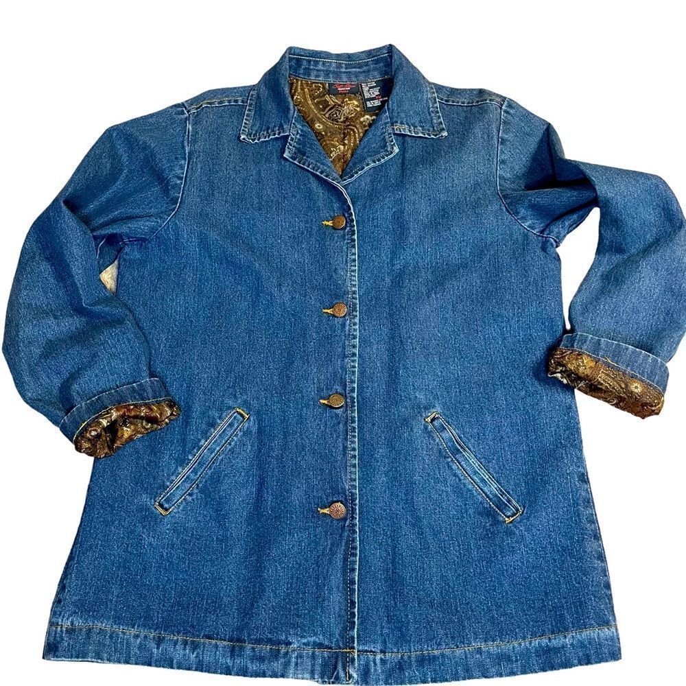 Vintage Bill Blass Jeanswear Petite Denim Blazer Jacket